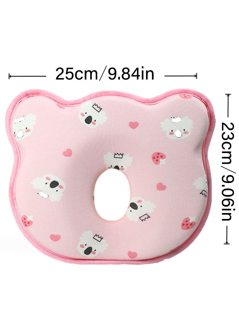 Gonice Memory Foam Infant Pillow for 0-3 Years - Breathable Velvet Cover, A-Class Certified, Ergonomic Design to Help Prevent Flat Head & Support Neck Alignment - Image 2
